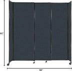 Versare Straightwall Sliding Portable Wall Partition | Freestanding Office - Image 7