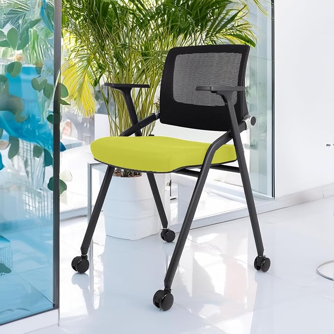 SLKJChr 4 Pack Foldable Office Chairs - Image 2