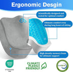 CushyOasis Seat Cushion, Chair Cushions, Office Chair Cushions, Anti-Slip - Image 3