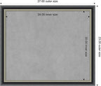 Amanti Art Black Framed Magnetic Board 23x27 Medium Vision Board - Image 4