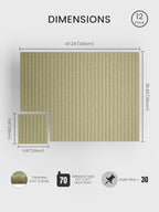Bumusty Large Felt Bulletin Board 48" x 36" Cork Board Alternative-12 Pack - Image 2