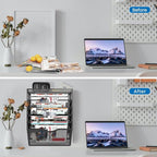 KZWKRG 6 Tier Wall File Organizer Hanging Vertical File Organizer, Wall Mounted - Image 4