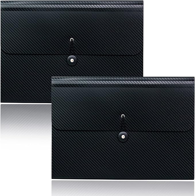 Cesil 2Pcs Expanding File Folders, 13 Pockets File Organizer Accordion File by CesilOfficeSupplies