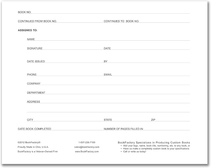 BookFactory Visitor Log Book/Visitor Register/Visitor Sign-in Book - Image 2