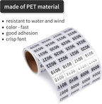 9001-10000 Consecutive Number Inventory Stickers Self Adhesive Waterproof - Image 4