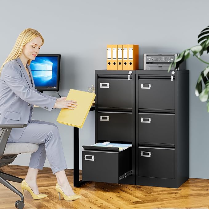 AFAIF 3 Drawer File Cabinet - Image 2