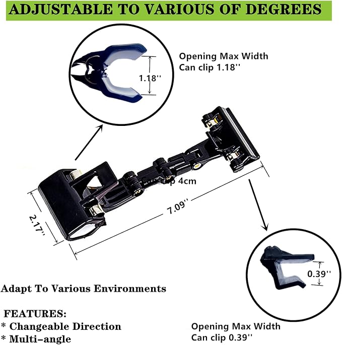 Adjustable Document Holder for Typing, Rotatable Paper Copy Holder Clip - Image 4
