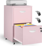 Kubohogar 2 Drawer Mobile File Cabinet by Kubohogar