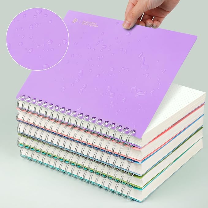 EMSHOI A5 Spiral Notebook Bullet Dotted journal, Small 5.7" X 8.22", 300 - Image 5