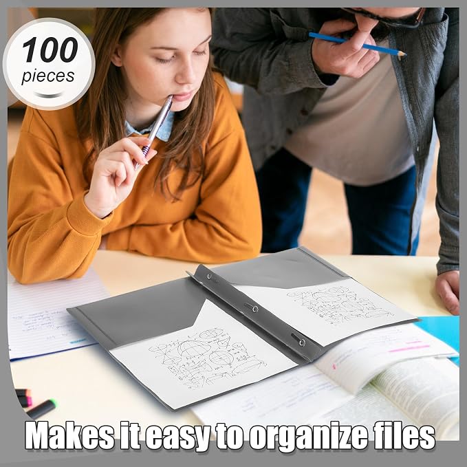 Lincia 100 Pcs Plastic Folders - Image 6