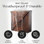 NACH Mailboxes for Outside Wall Mount, Waterproof Mailboxes for Outside - Image 4