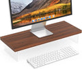 SSWOOD Monitor Stand Riser, Wood & Acrylic Computer Monitor Stand Desk Desktop by Unknown