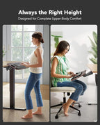 HUANUO Keyboard Tray Under Desk，360 Adjustable Ergonomic Sliding Keyboard & - Image 4