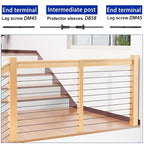 Steel DN Mate 100 Pack Cable Railing Protector Sleeves - Image 4