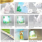 DIWNELEM Wedding Card Box with Lock&Light Large Letter Envelope Box Wedding - Image 4