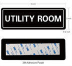 Utility Room Sign, Premium Durable Acrylic Material, Super Strong Adhesive - Image 2