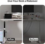 YECAYE 157in Cable Management, Cord Organizer, Easy Install Self-Adhesive Cord - Image 6