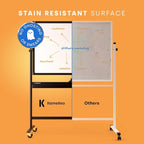 Rolling Dry Erase Board 46 x 32 - Image 6
