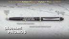 DISCOUNT PROMOS Custom Twist Action Plastic Stylus Pens, Personalized Bulk Pack - Image 3