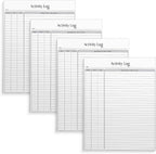 Better Office Products Activity Log Notepad, 8.5" x 11", Planning Note Pad by BetterOfficeProducts