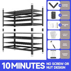 cynnda 4-Tier 60" W X 24" D X 60" H Garage Shelves 2500LBS Heavy Duty Shelving - Image 7
