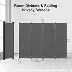 Kecreque Privacy Screen Room Divider as Dressing Screen 4 Panel Wall Room - Image 2