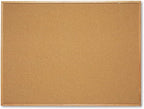 Quartet Cork Board, Bulletin Board, Oak Finish Frame by Quartet