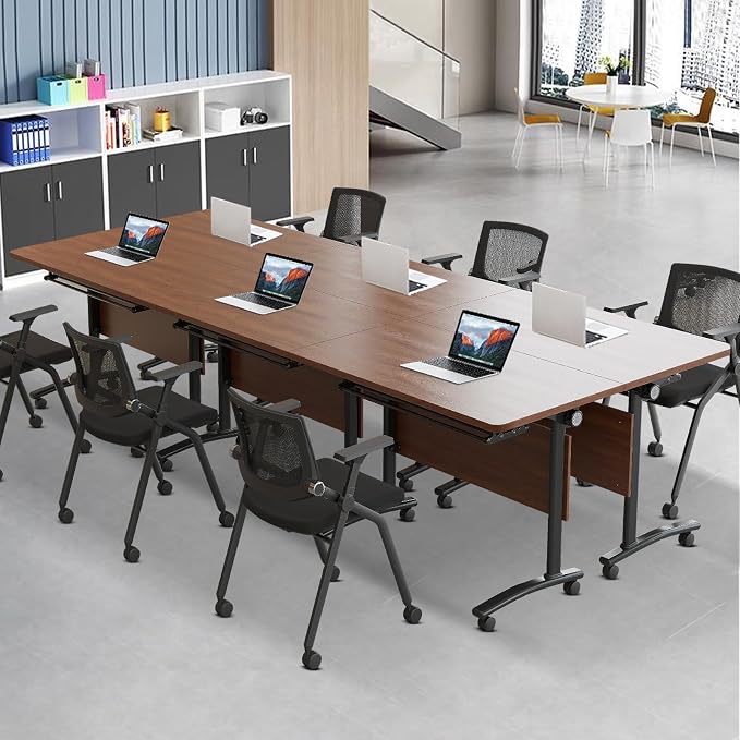 Conference Table Foldable Meeting Tables, Flip Top Mobile Training Table The - Image 7