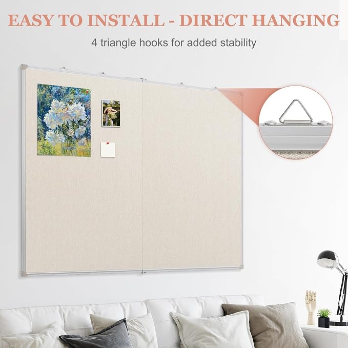 AMUSIGHT Double-Sided Large Cork Board - Image 5