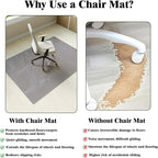 Koonmi Tempered Glass Chair Mat - Image 2