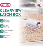 Sterilite 36-Pack ClearView Latch Box, Stackable Storage Organizer Bins - Image 2