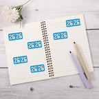 1000pcs 2026 Year Stickers, 3/4x1-1/2 Inch 26 Year Colored Self-Adhesive - Image 3