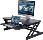 Rocelco 32" Height Adjustable Standing Desk Converter - Image 9