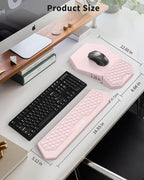 Ergonomic Mouse Pad and Keyboard Wrist Rest Support Set, Massage Design Mousepad - Image 4