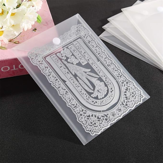 20Pcs/set Large Size Dies & Stamp Storage Bags and Soft Rubber Magnetic Sheets - Image 5