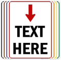 Custom Arrow, Custom Directional Sign, Arrow Down Sign, 18x24 Inches, 55 mil by MySignCenter