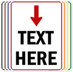 Custom Arrow, Custom Directional Sign, Arrow Down Sign, 18x24 Inches, 55 mil by MySignCenter