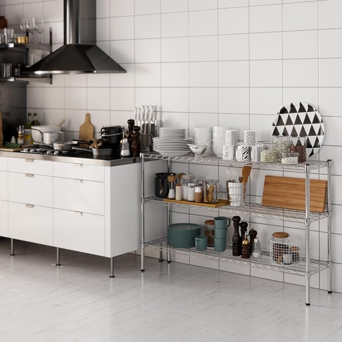 Regal Altair 14" Deep x 54" Wide x 34" Height Wire Shelving Kit | 3-Tier | NSF - Image 6