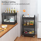 Calmootey 3-Tier Rolling Utility Cart - Image 7