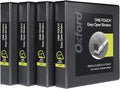 Oxford 3 Ring Binders, Binders for School and Office, Durable 1.5 Inch by Oxford
