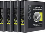 Oxford 3 Ring Binders, Binders for School and Office, Durable 1.5 Inch by Oxford