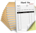 Receipt Book with Cardboard 2-Part Carbonless, Order Forms by Homvle