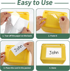 NIUBIER Storage Bin Labels, 36 Pack 3x3.5 Inches Index Card Holder, Removable - Image 7