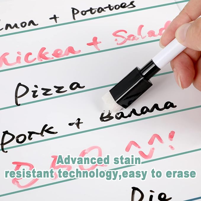 Outus 2 Pieces Magnetic Weekly Dry Erase Boards Erasable Weekly Calendars - Image 3