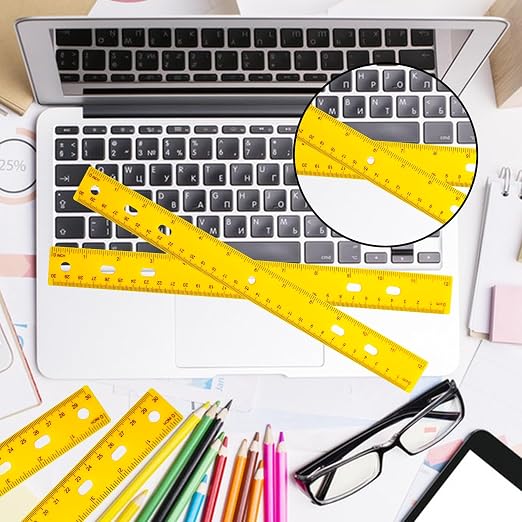 200 Pack 12 Inch Plastic Rulers Bulk, - Image 7