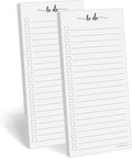 321Done To Do List Notepad 2-Pack, 3.7 x 8.5 by 321Done