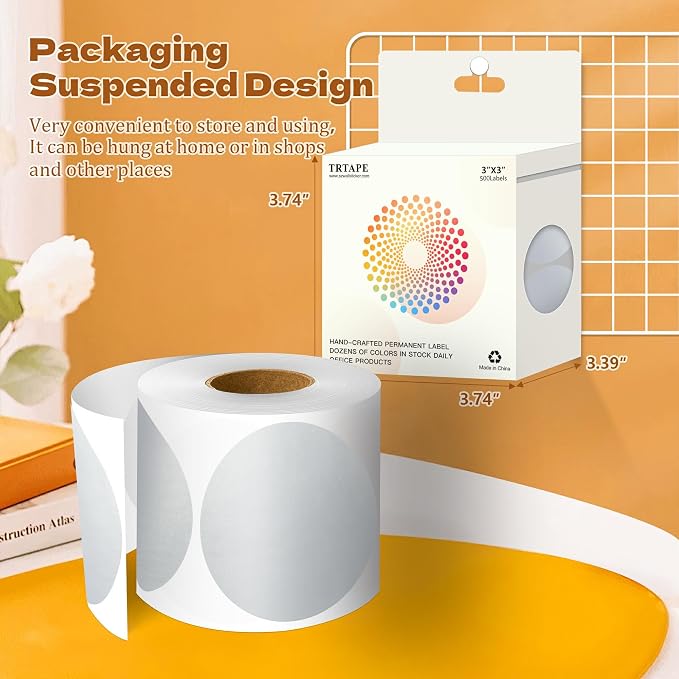 3 Inch Round Color Coding Labels - Image 3