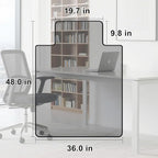 MESAILUP Beveled Edge Irregular Office Chair Mat - Image 2