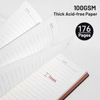 CAGIE Lined Journal Notebook for Men & Women, 176 Pages A5 Medium Size - Image 5