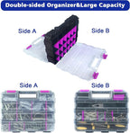 Tools Organizer Box Small Parts Storage Box 50-Compartment Double Side Hardware - Image 5